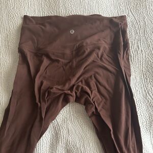 Lululemon Align 25” leggings, size 10, brown